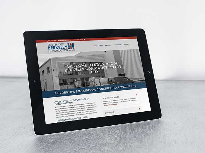 Stalybridge Berkeley Construction - Web Design Oldham