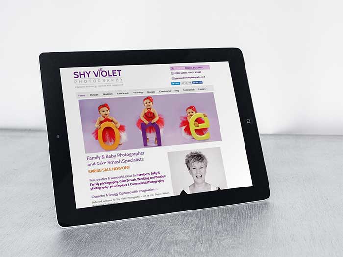 Shy Violet Photography - Web Design Oldham