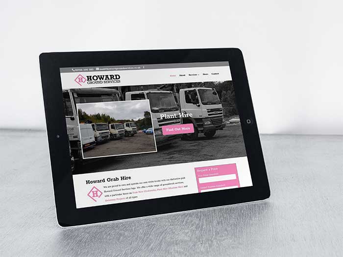 Howard Ground Services - Web Design Oldham