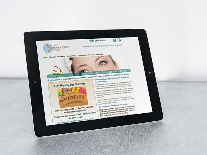 The Rejuvenation Clinic - Web Design Oldham