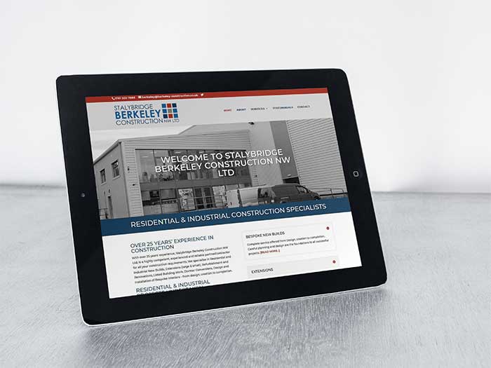 Building Contractor Website - Stalybridge Berkeley Construction in Stalybridge, Tameside