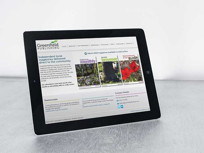 Greenfield Publishing - Web Design Oldham