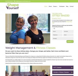 Website Design For Fitness Classes