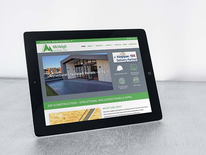 McVeigh Offsite Ltd - Web Design Oldham