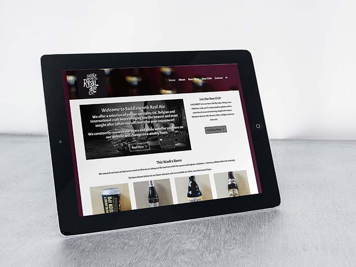 Saddleworth Real Ale - Ecommerce Web Design Oldham