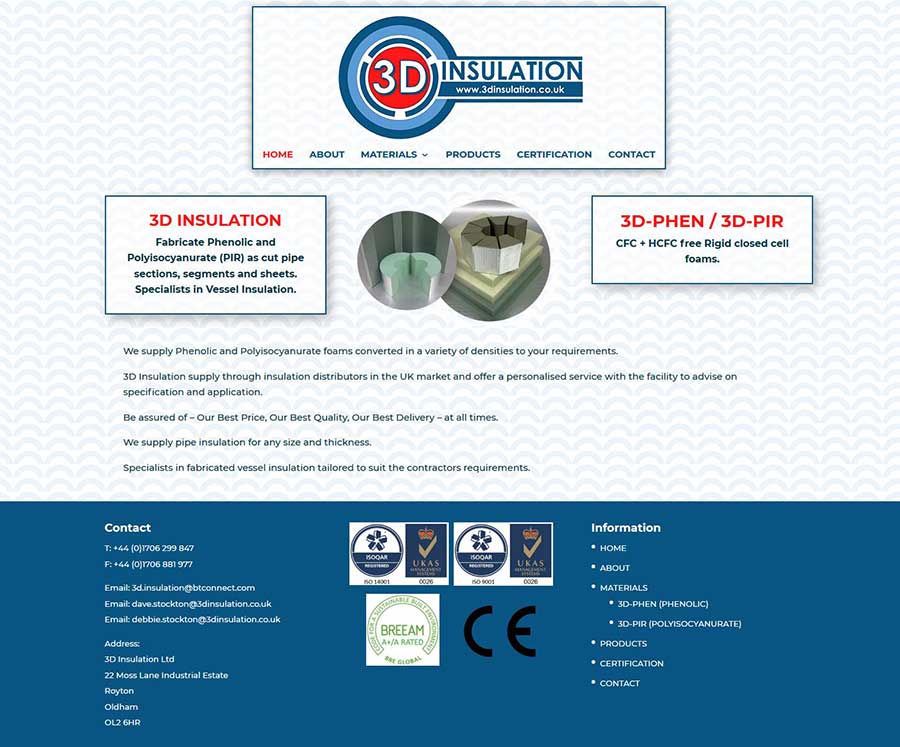 Website Design For An Insulation Company