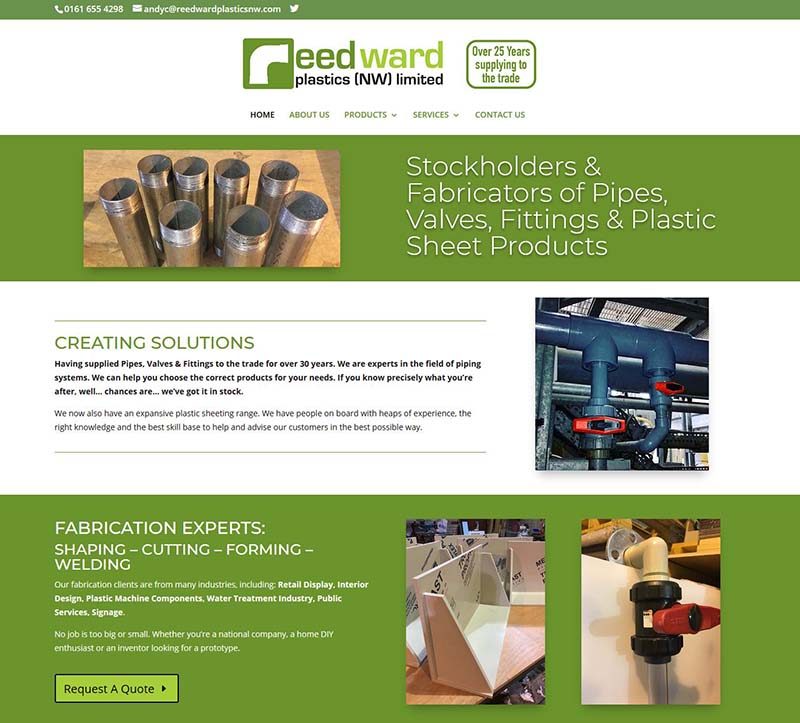 Website Design For A Chadderton Plastic Company