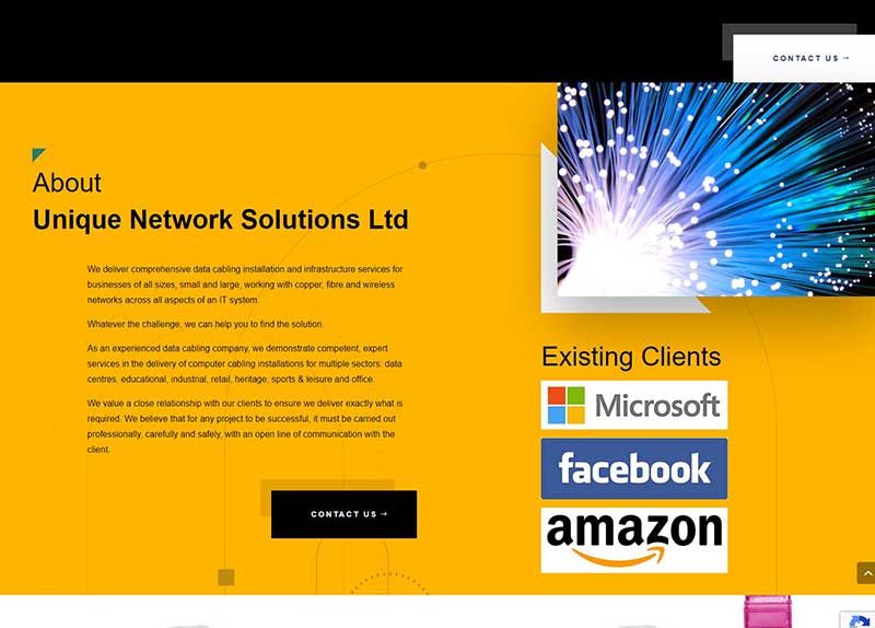 New Website Design For A Network Solution Company