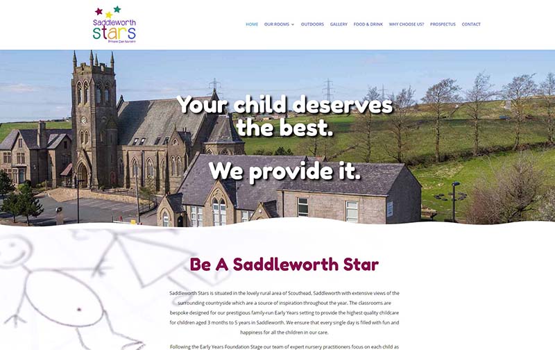 Website Design for a Childcare Nursery